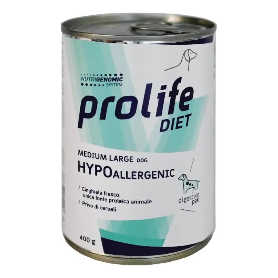 Prolife dog diet wet adult hypoallergenic wild boar m/l 400 g