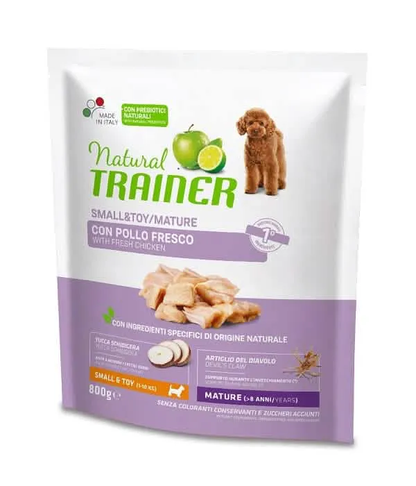 Natural trainer dog small & toy maturity chicken 800 g