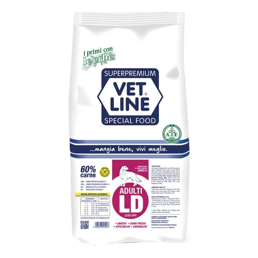 Vet line adulto ld agnello 3 kg