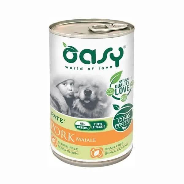 Oasy wet dog one maiale 400 g
