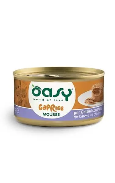 Oasy wet cat mousse per gattini 85 g