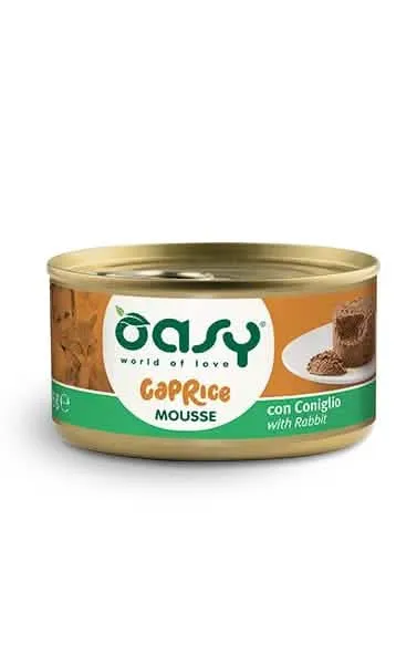 Oasy wet cat mousse con coniglio 85 g
