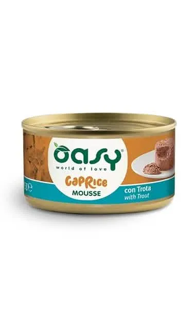Oasy wet cat mousse con trota 85 g