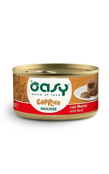 Oasy wet cat mousse con manzo 85 g