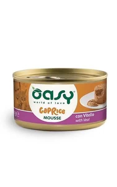 Oasy wet cat mousse con vitello 85 g