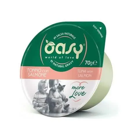 Oasy wet cat more love tonno con salmone 70 g