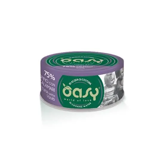 Oasy wet cat more love tonno con calamari 70 g