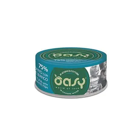 Oasy wet cat more love tonno con pesce bianco 70 g