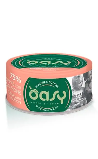 Oasy wet cat more love tonno con salmone 70 g