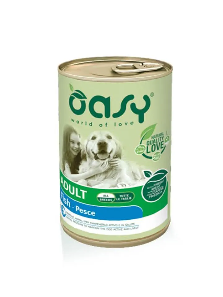 Oasy wet dog lifestage adult pesce lattina 400 g
