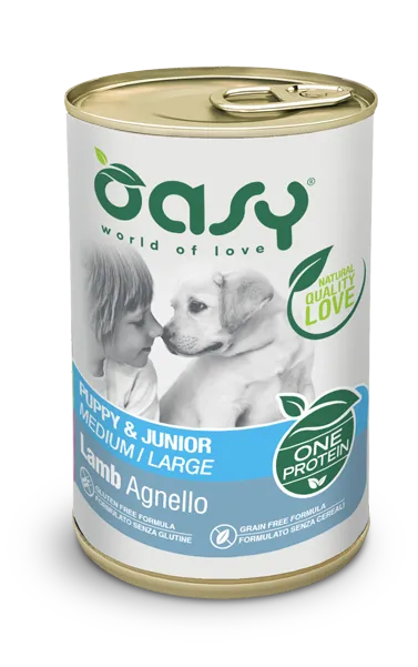 Oasy wet dog one puppy all breed agnello 400 g