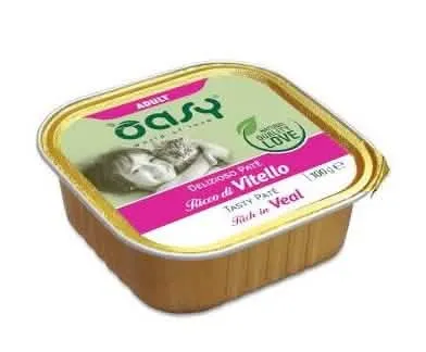 Oasy wet cat delizioso pate' adult vitello 100 g
