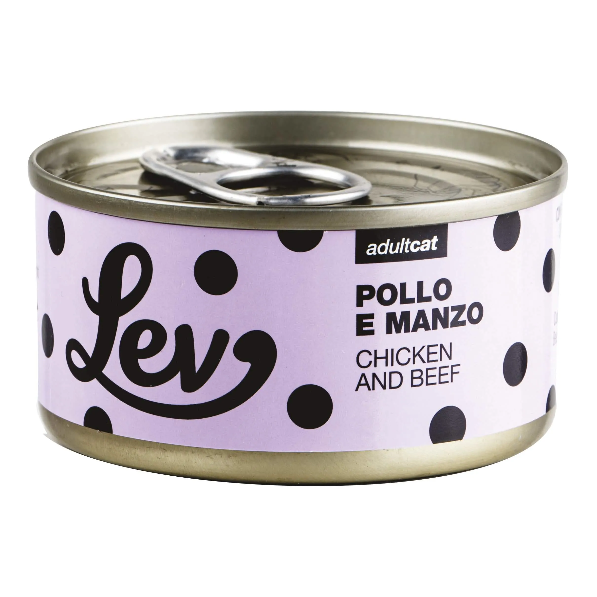 Lev pollo manzo lattina 70 g