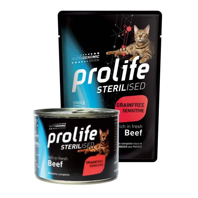 Prolife cat sterilised adult beef 85 g