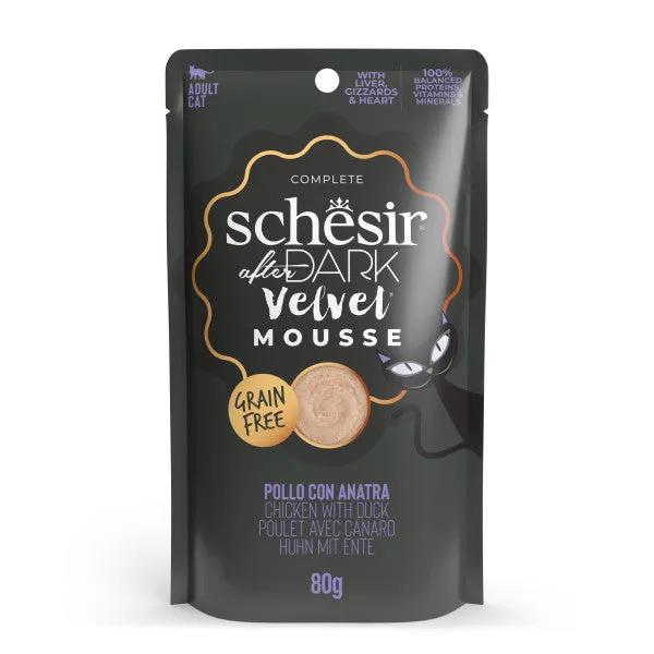 Schesir adult velvet pollo/anatra 12x80 g