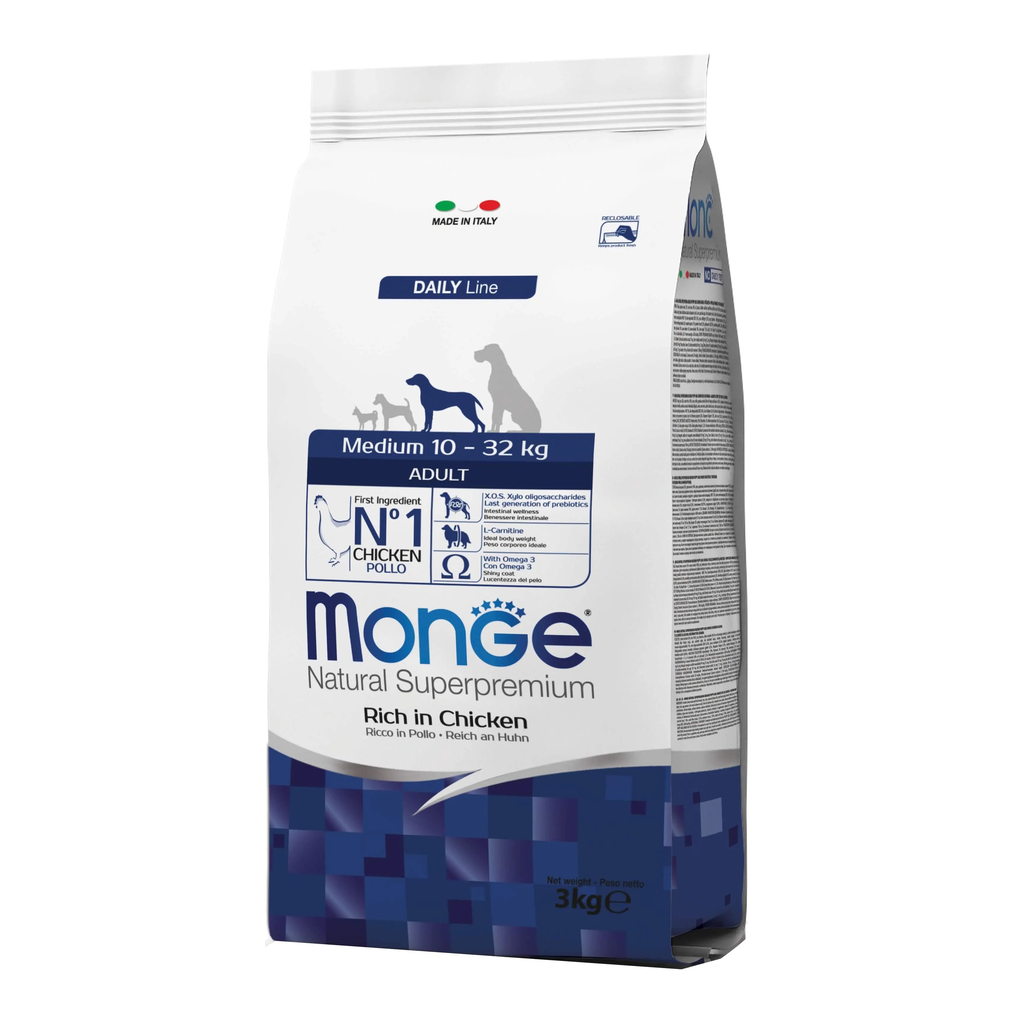 Monge dog medium adult 3 kg