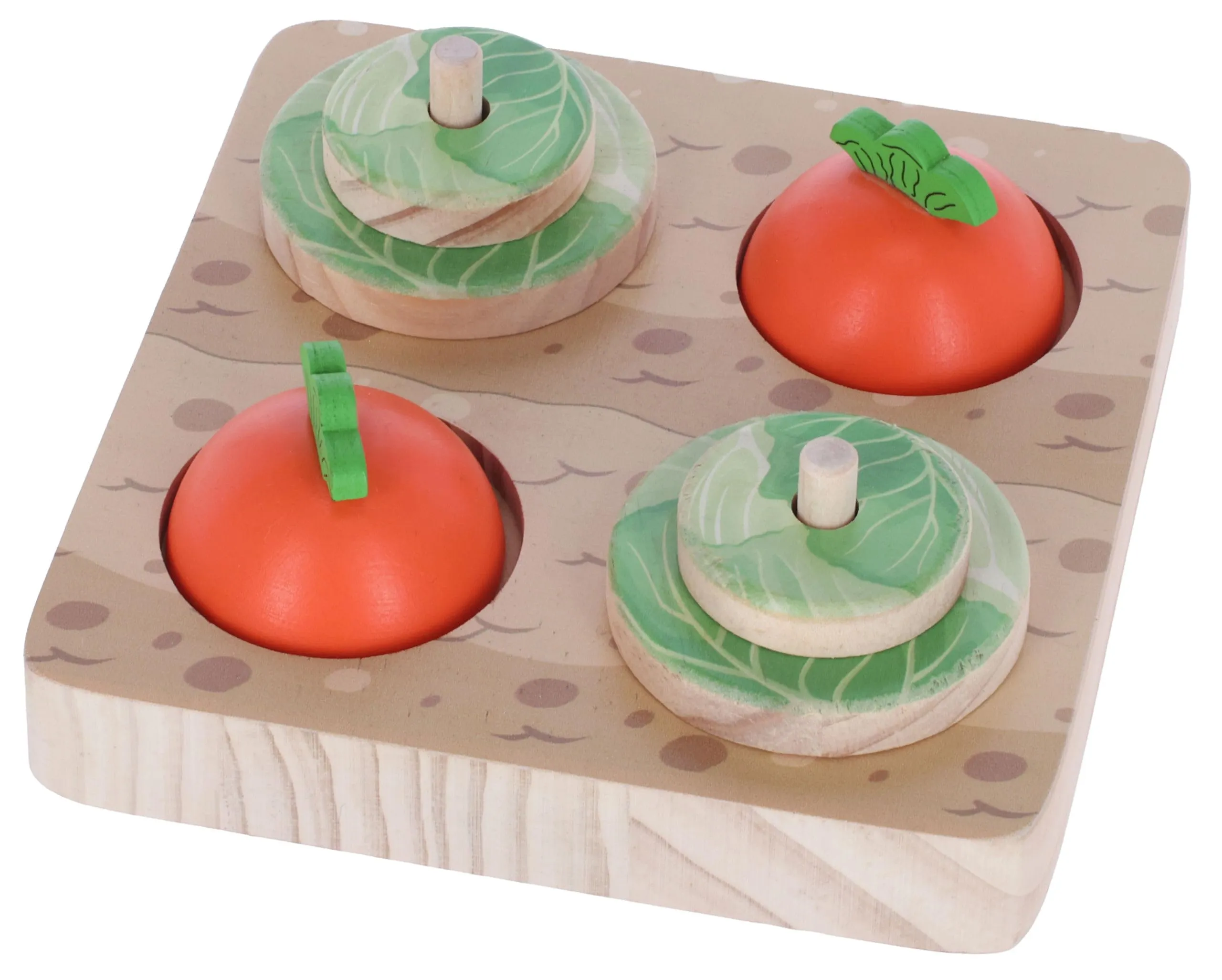 Kerbl Pet Giocattolo per Imparare e Pensare Veggie, 15 x 15 x 6 cm, Giocattolo per Conigli, Giocattolo per Conigli, Giocattolo per Roditori, Legno, Coniglio, Lepre