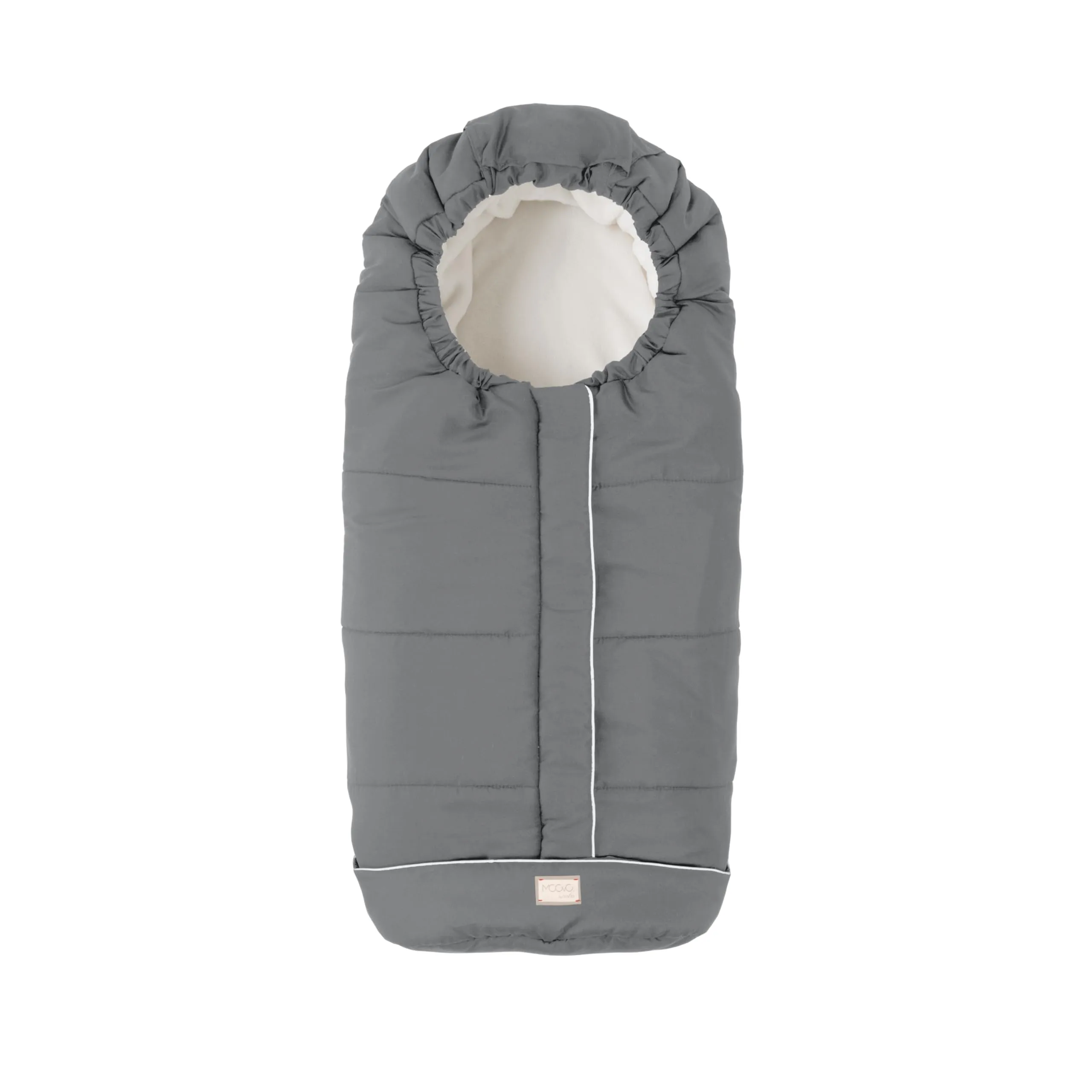 Nuvita 9545 Junior City | Sacco Universale per Passeggino | Perfetto per Bambini da 6 a 36 Mesi (100 cm) | Tessuto Vellutato e Massimo Comfort per il Tuo Bambino fino a -10°C | Grigio