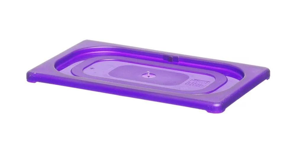 HENDI Coperchio GN 1/4, polipropilene, adatto solo per i contenitori GN in polipropilene di HENDI, termoresistente: da -40 a 80 °C, lavabile in lavastoviglie, viola
