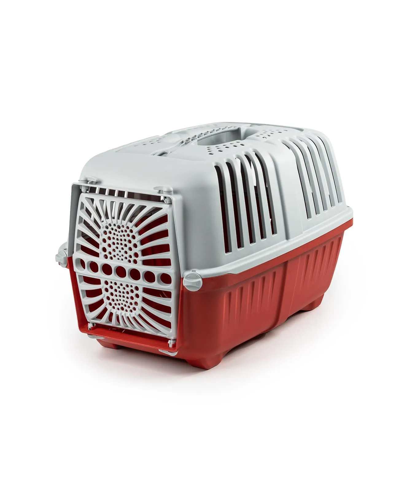 lionto Trasportino Animali, fino a 15 kg, 48 x 31,5 x 33 cm, Rosso