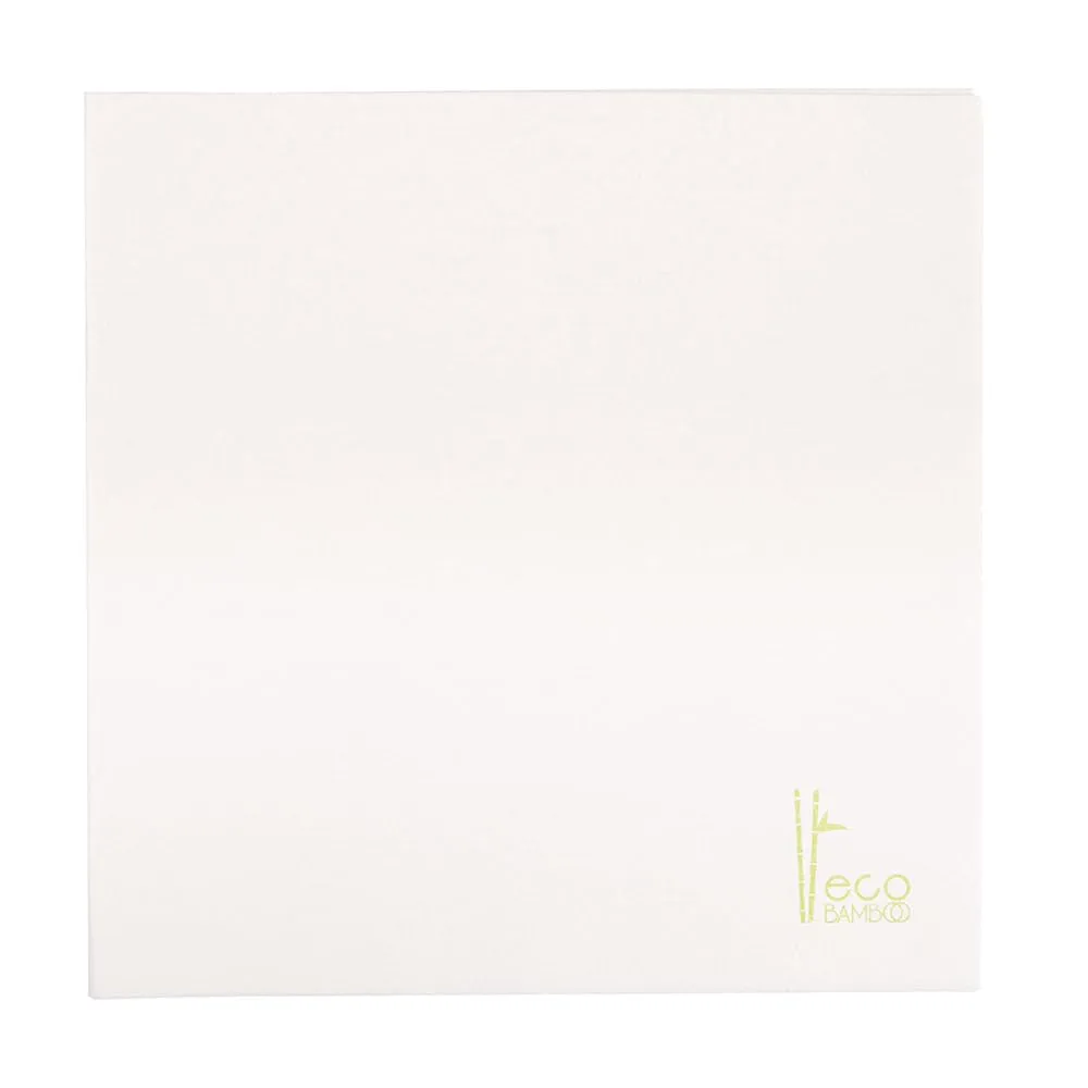 50 PZ - TOVAGLIOLI 'ECO-BAMBO' 70 G/M2 45X45 CM BIANCO BAMBOO
