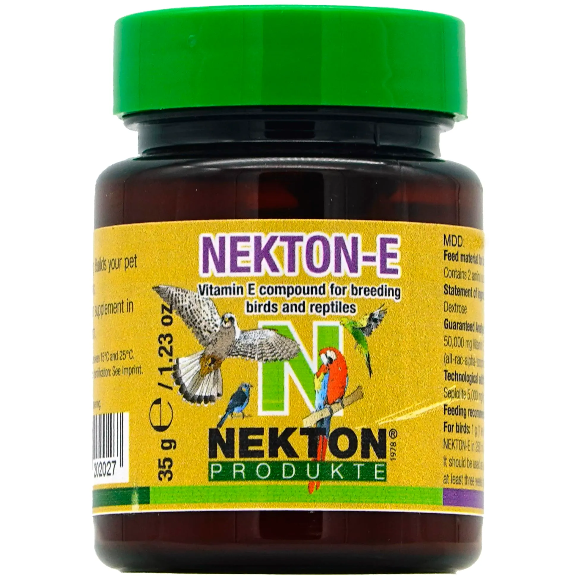 Nekton - Integratore di vitamina E per Uccelli, 35 g