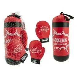 Set boxe Sacco con guantoni TEO SPORT Rosso 66603