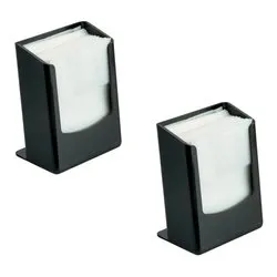 Set anelli tovaglioli 2 pz da bar Nero 5079002