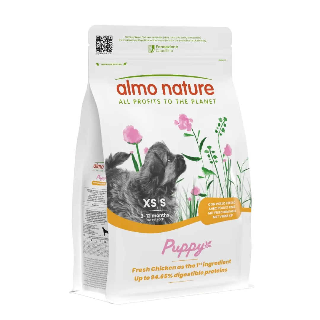 Almo Nature Puppy Cibo Secco per Cane XS-S al Pollo 2 kg – Crocchette Complete per Cuccioli di Taglia Piccola e Mini