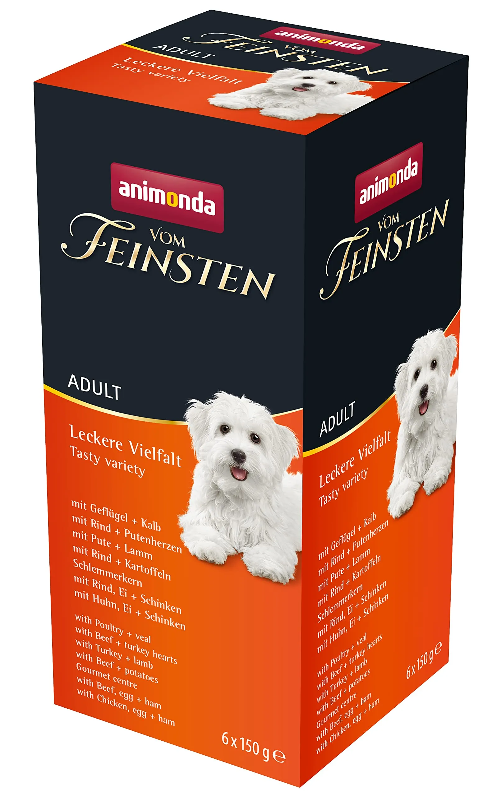 animonda Vom Feinsten Cibo per cani adulti e adulti, 6 x 150 g