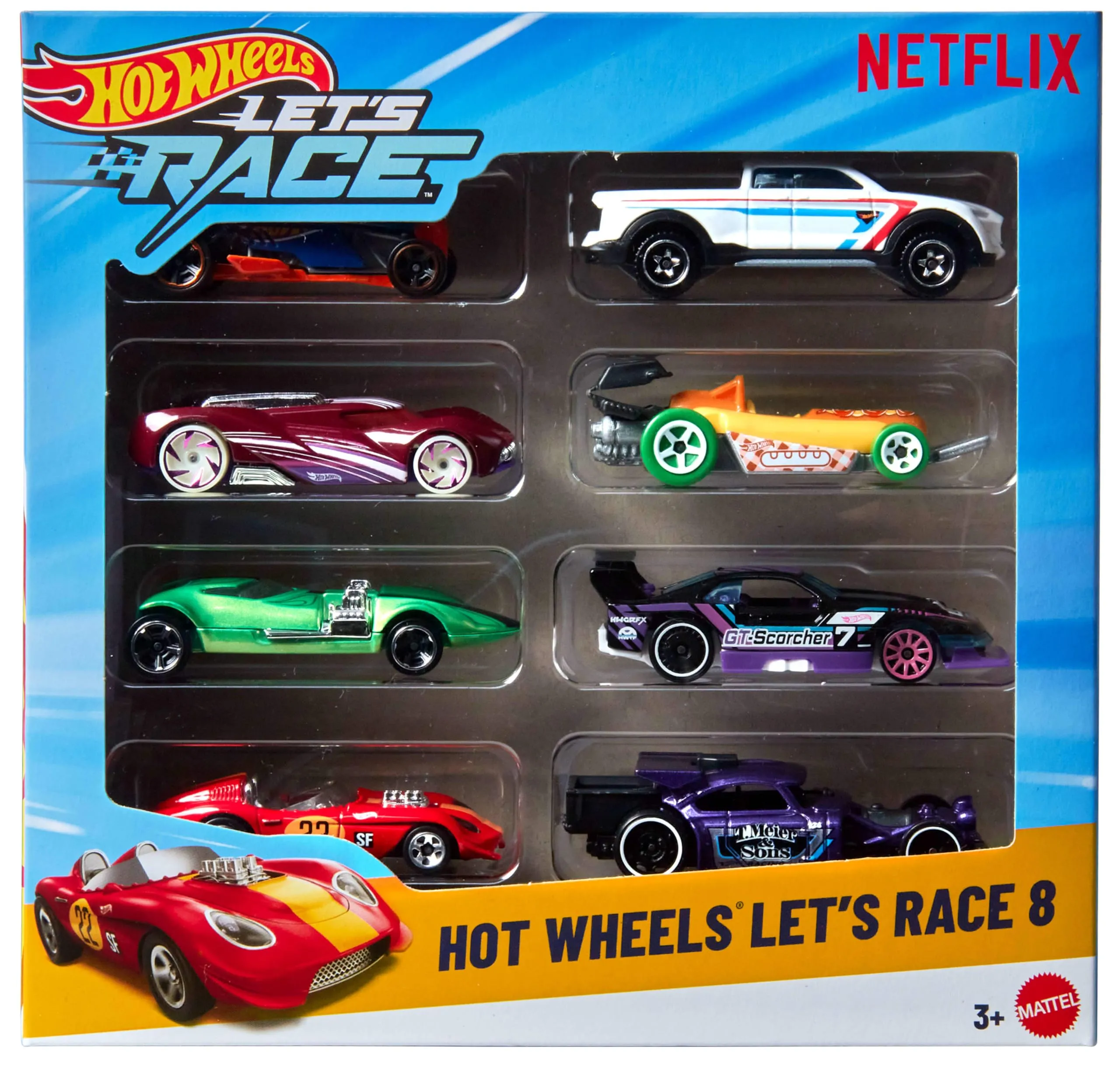 Hot Wheels Let's Race Set 8 Veicoli