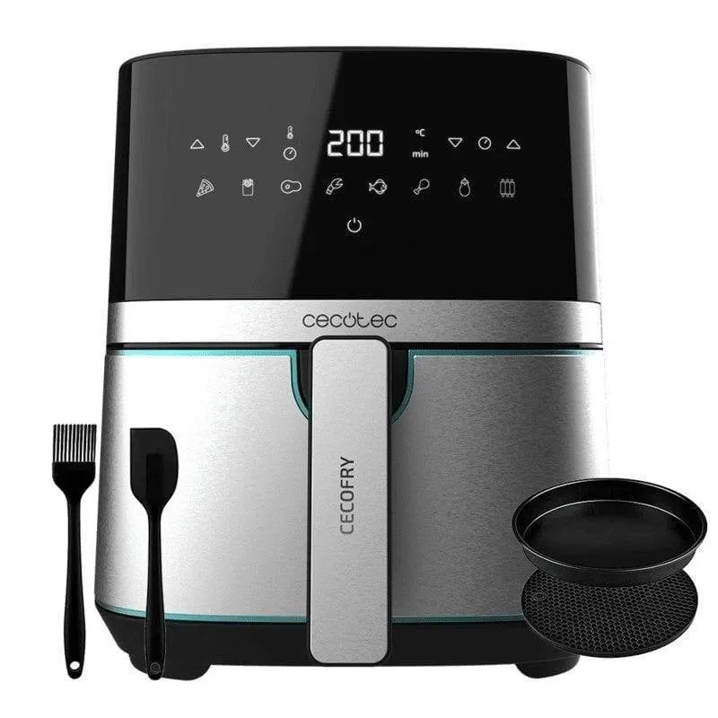 Friggitrice ad Aria Cecotec Cecofry Full Inox 5500 Pro 5.5L 1700W con Accessori