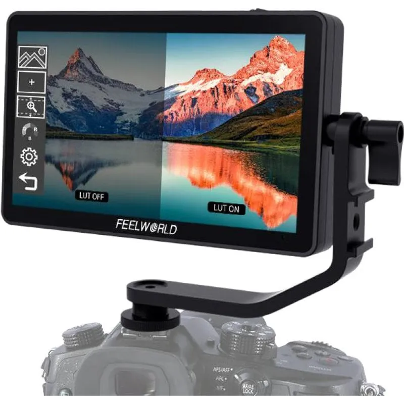 Monitor per fotocamera Feelworld F6 Plus V2 con touch screen 6" LUT FullHD