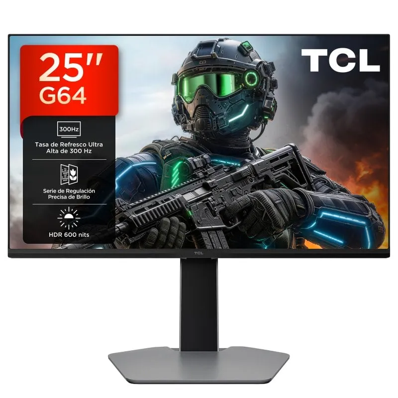 Monitor TCL 25G64 24,5" FHD 300Hz IPS QD-Mini LED FreeSync G-SYNC