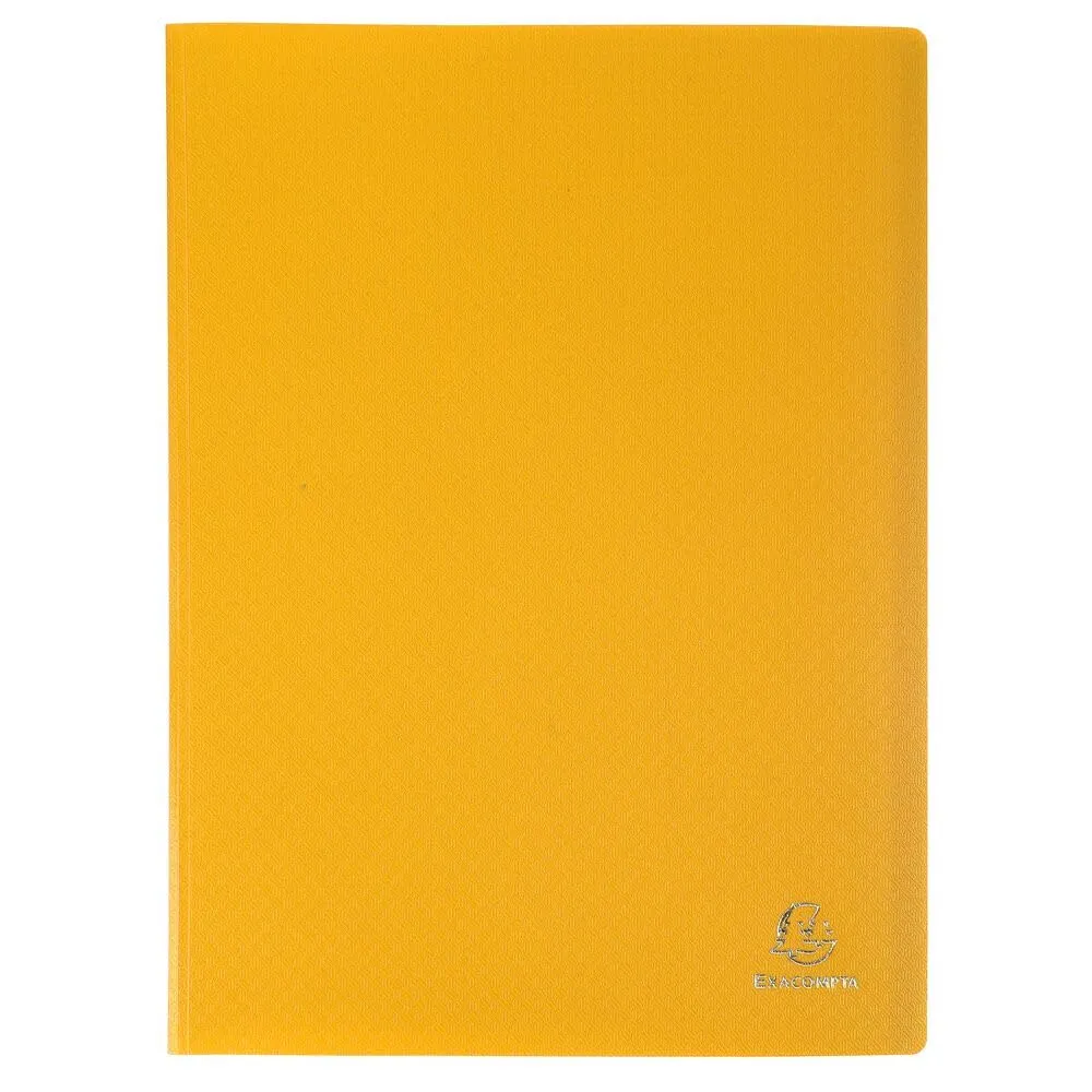 Exacompta 8 portalistini Opak A4 100 buste antiriflesso giallo