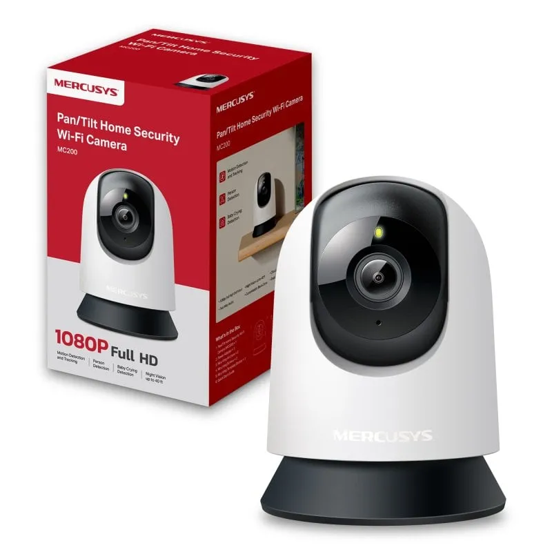 Videocamere di sorveglianza Mercusys MC200 FullHD Visione Notturna Interna Audio Bidirezionale