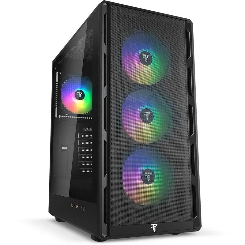 Case PC Tempest Ironvale ATX ARGB Mesh Nero Vetro Temperato