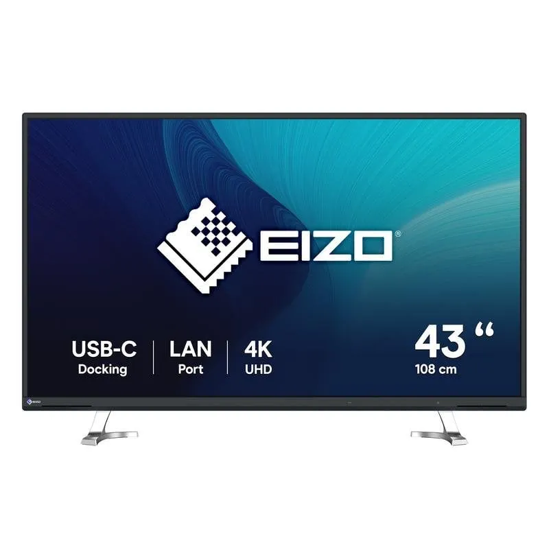 Monitor Eizo FlexScan EV4340X-BK 42.5" UltraHD 4K 60Hz IPS Speaker KVM USB-C