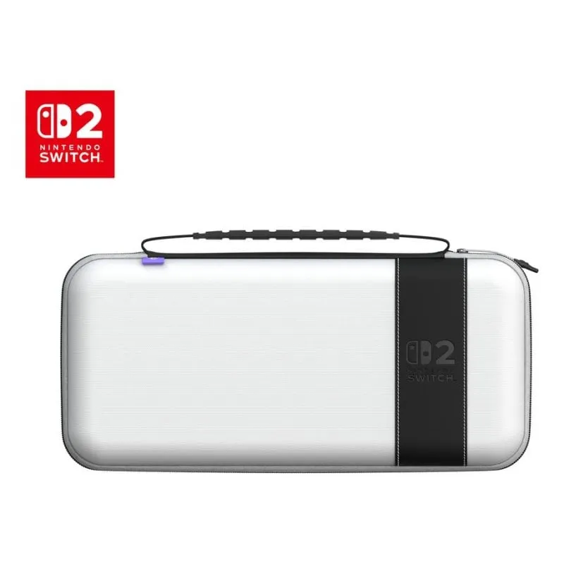 Custodia Turtle Beach TBA-8202-15 PLAYTREK Travel Case Stellar per Nintendo Switch 2 bianca resistente