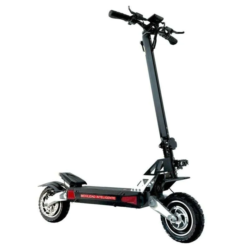 Patinete elettrico Emanba Em8 Max 1600W Autonomia 90km Pneumatici 10" Freni idraulici Argento Nero