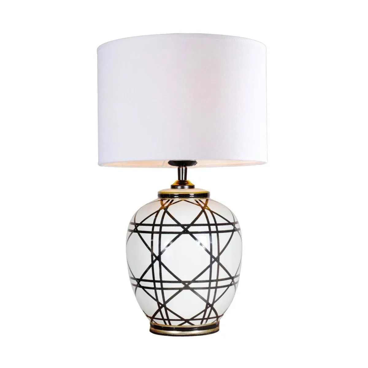 PR Home Lampada da tavolo New York; 46x25x46 cm (LxLxH); nero