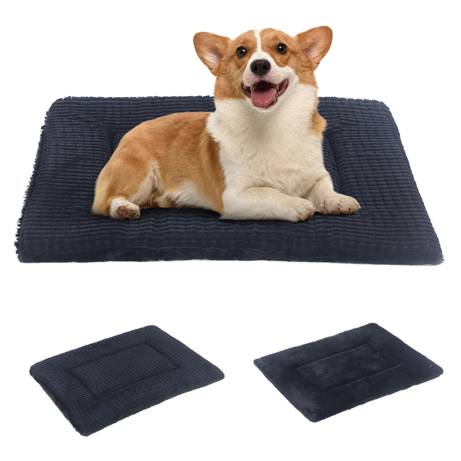 BVAGSS Cuscino per Cane Reversibile, Ultra Morbido Materassino Lavabile per cani, Ortopedico Letto per cani Cuscino Cane Memory Foam Suave y Cálido XH079 (76x50x4cm,Dark Grey)