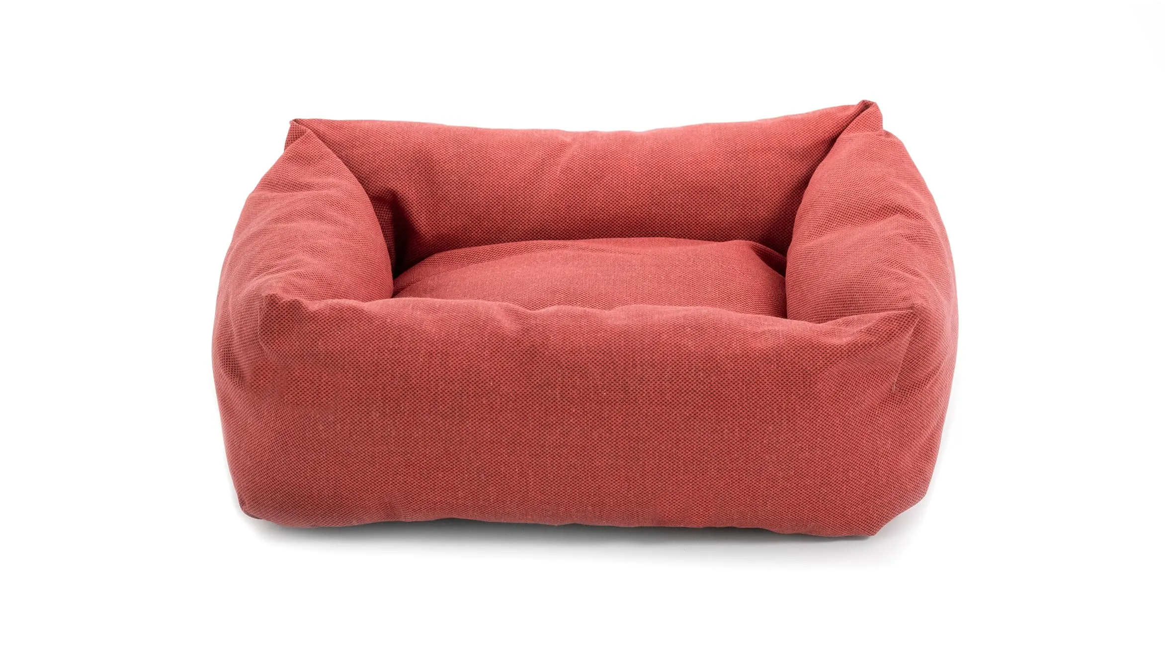 Record - Cuccia per Cani e Gatti Mono in Cotone, Colore: Rosso, 60 x 45 x 15h cm. Lettino imbottito per animali a rapida asciugatura, morbido e accogliente. Cuscino rettangolare per cani e gatti.