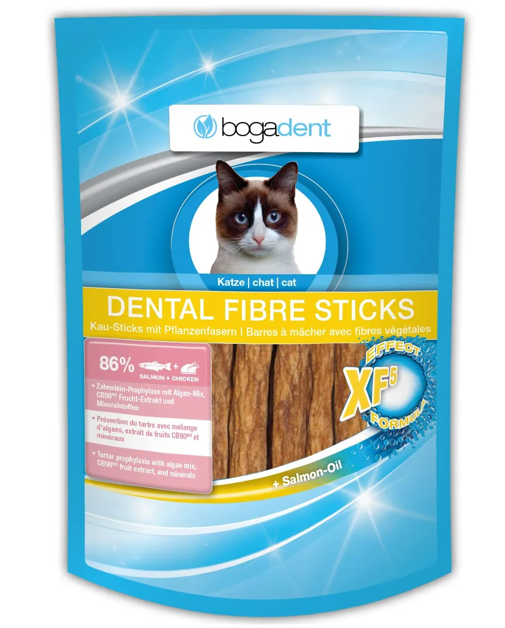 Bogadent Dental Fibre Sticks salmone gatto, 50 g