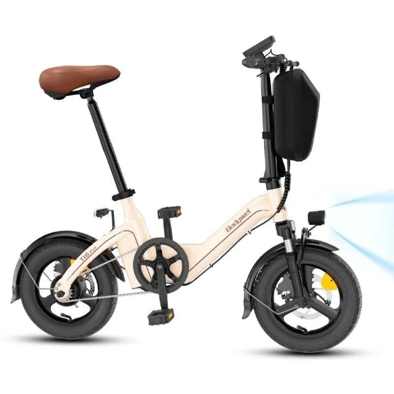 Bicicletta Elettrica Bodywel T16PRO 250W Batteria 36V10Ah Pneumatici 14" Beige