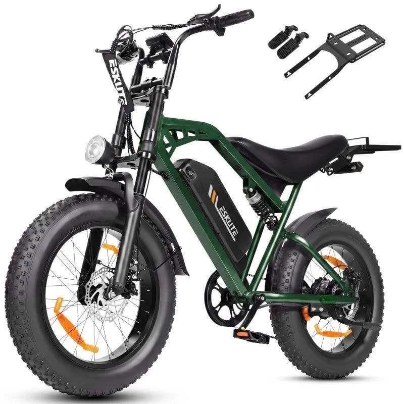Bicicletta Elettrica Eskute V202 Batteria 48V 20,8Ah Motore 250W Pneumatici larghi