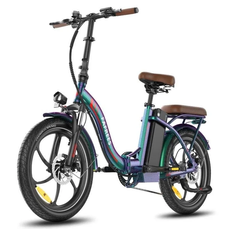 Bicicletta elettrica Fafrees F20+ Pro pieghevole 25Ah 20" verde sospensione