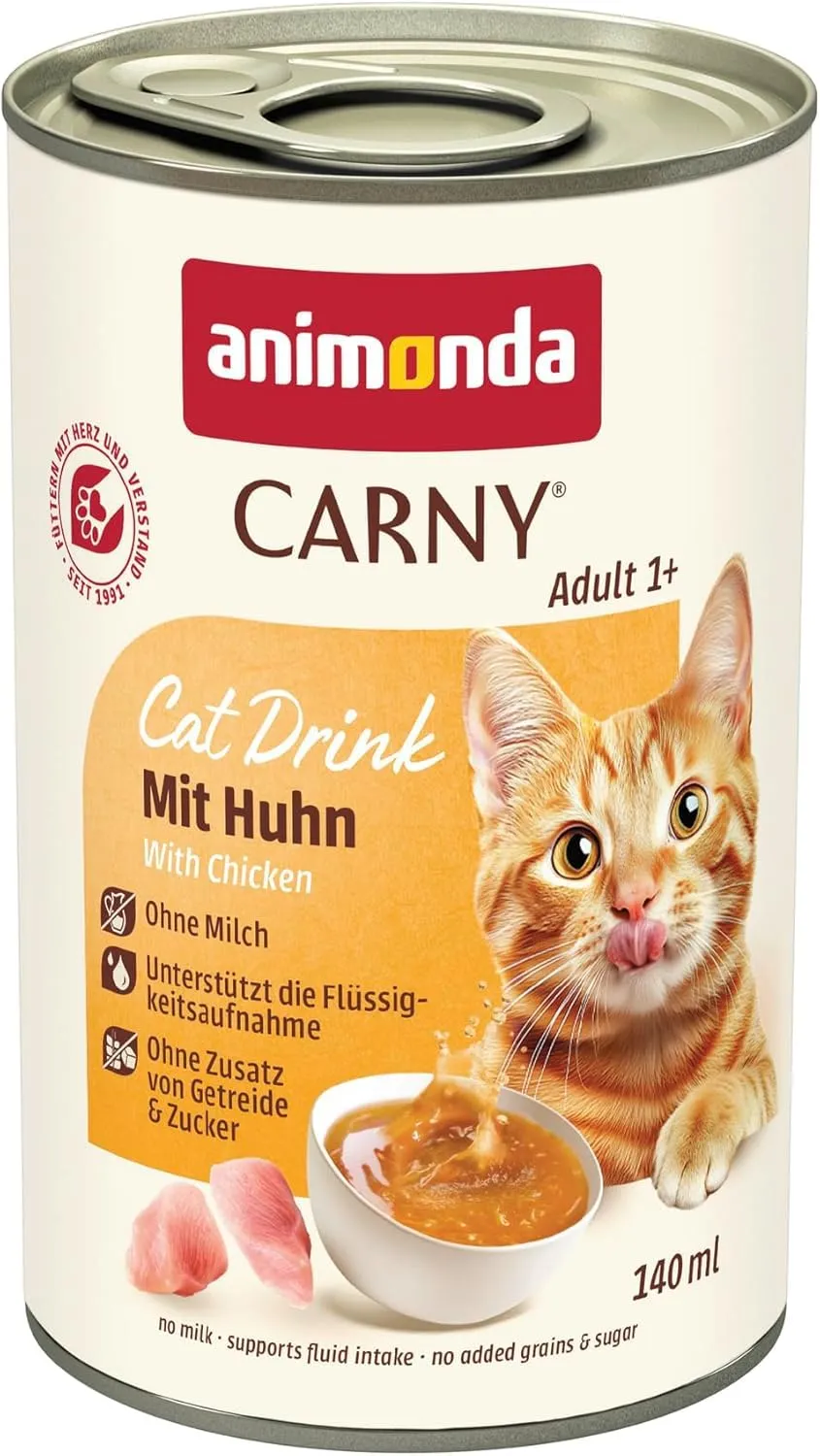 animonda Carny Bevanda per gatti adulti con pollo, confezione multipla 12 x 140 ml