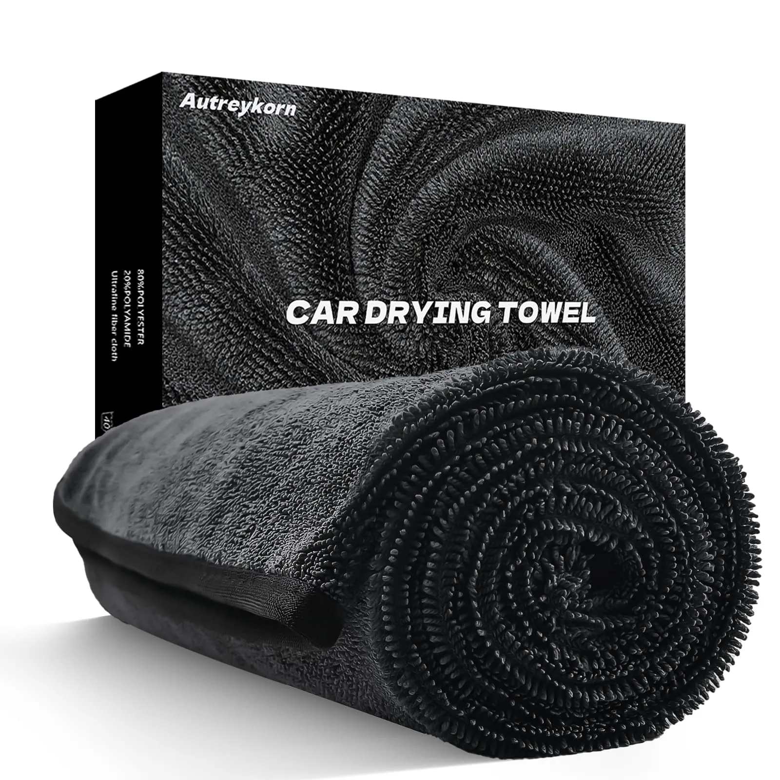 Autreykorn Panno Microfibra Auto XXL (90x60 cm) 700GSM Microfibra Ultra Assorbente, Asciugatura Rapida Senza Striature - Perfetto per Auto, Moto, Barche e Detailing Veicoli