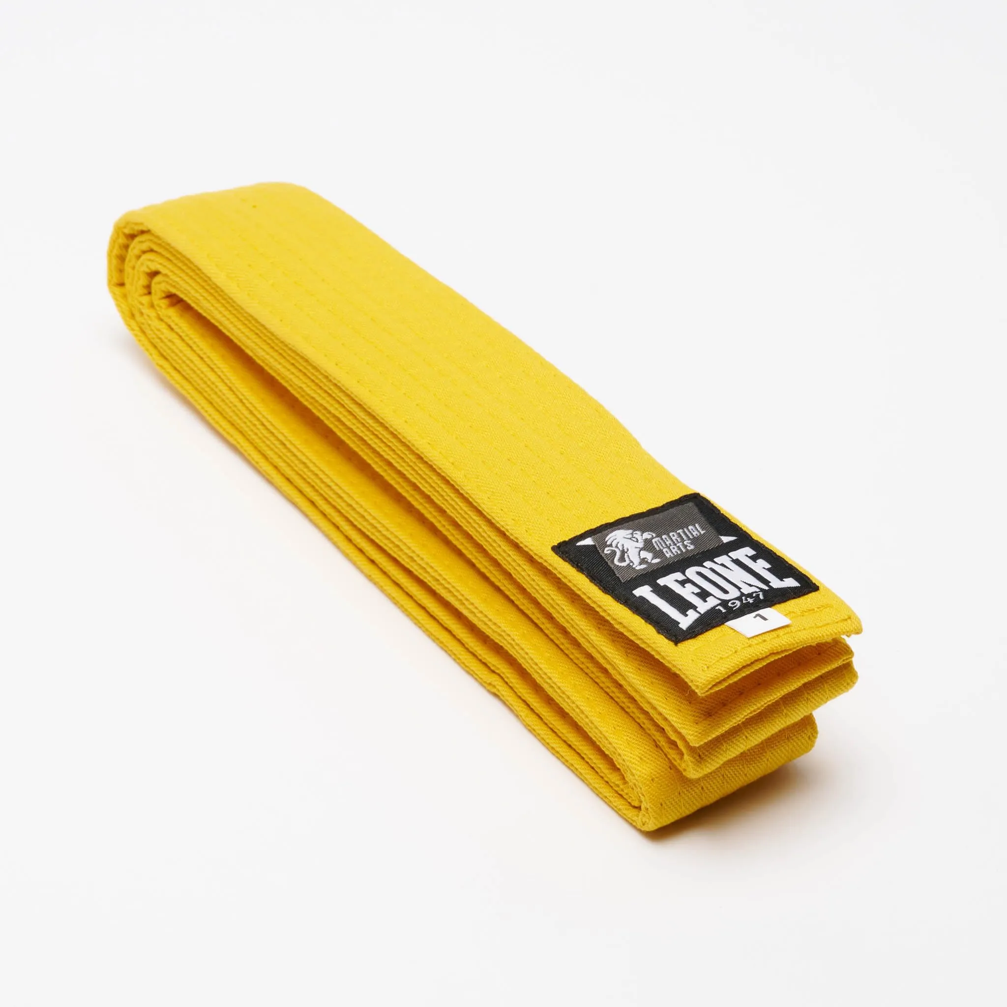 LEONE 1947, Cintura Karate & Judo Giallo/5, Unisex - AB402